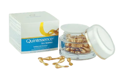 Caja de suero QSS Clarifying UE y frasco con tapas sueltas flotando