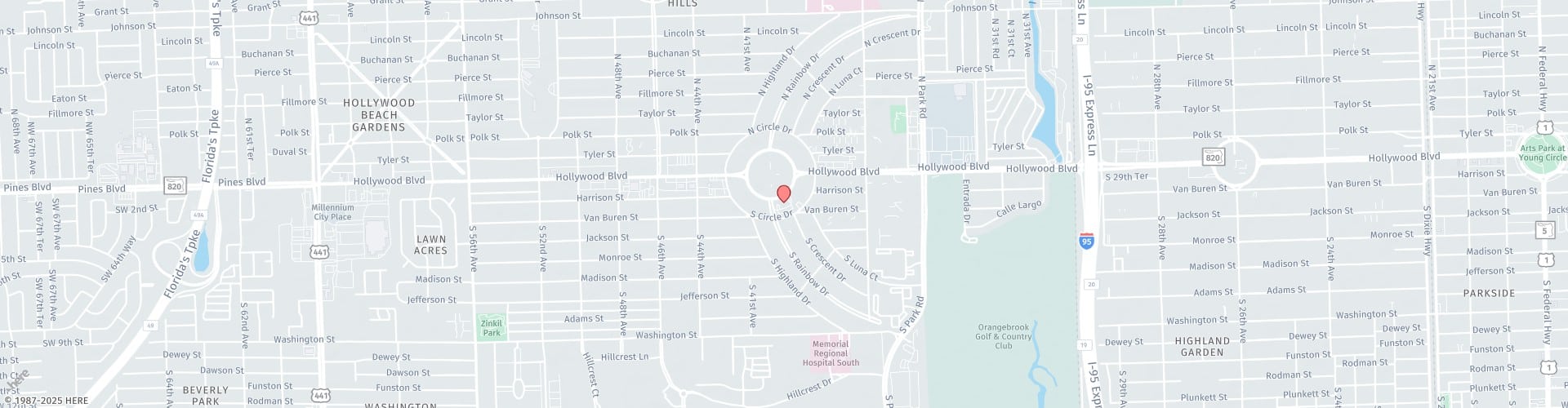 Location Map: 3850 Hollywood Blvd Hollywood, FL 33021