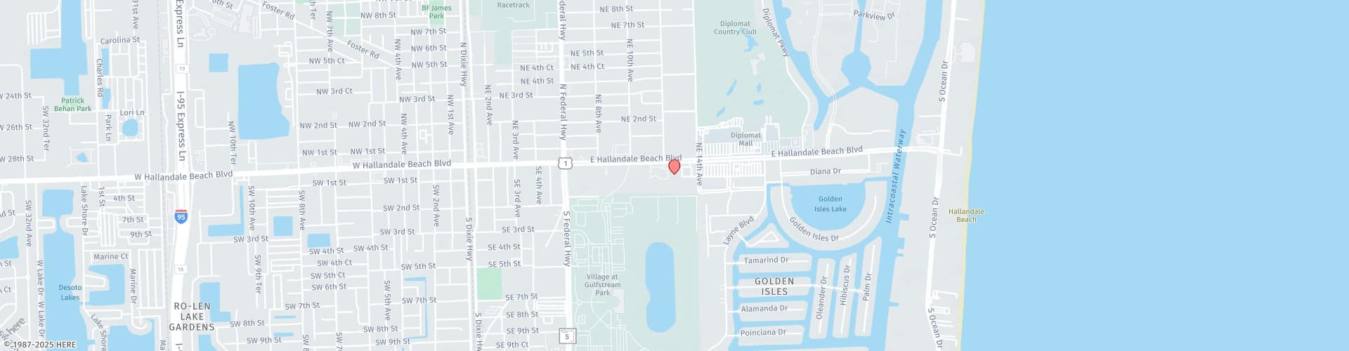 Location Map: 1250 E. Hallandale Beach Blvd Hallandale, FL 33009