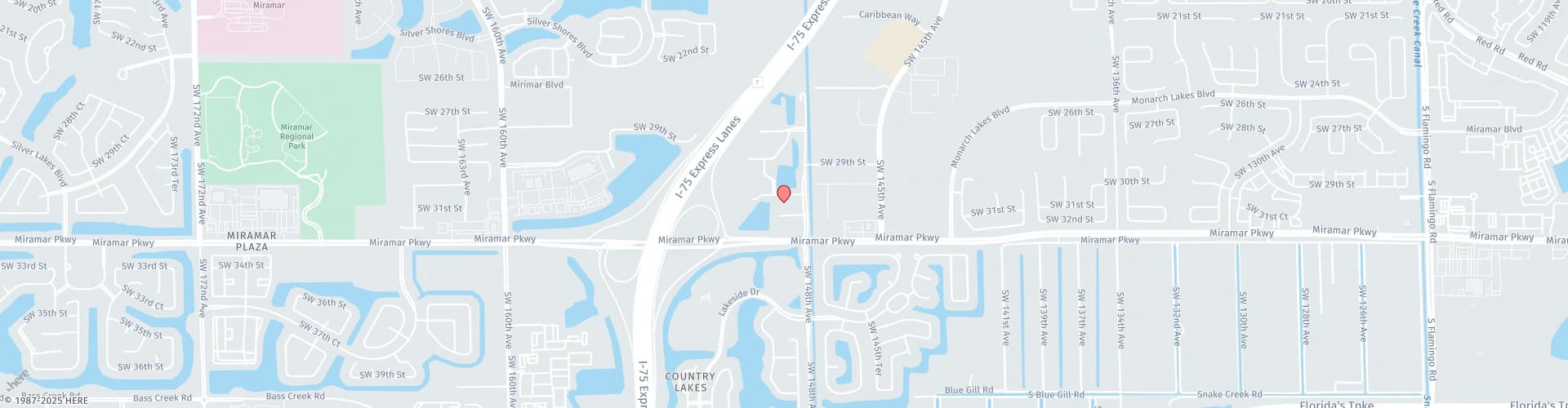 Location Map: 3000 SW 148th Ave Miramar, FL 33027