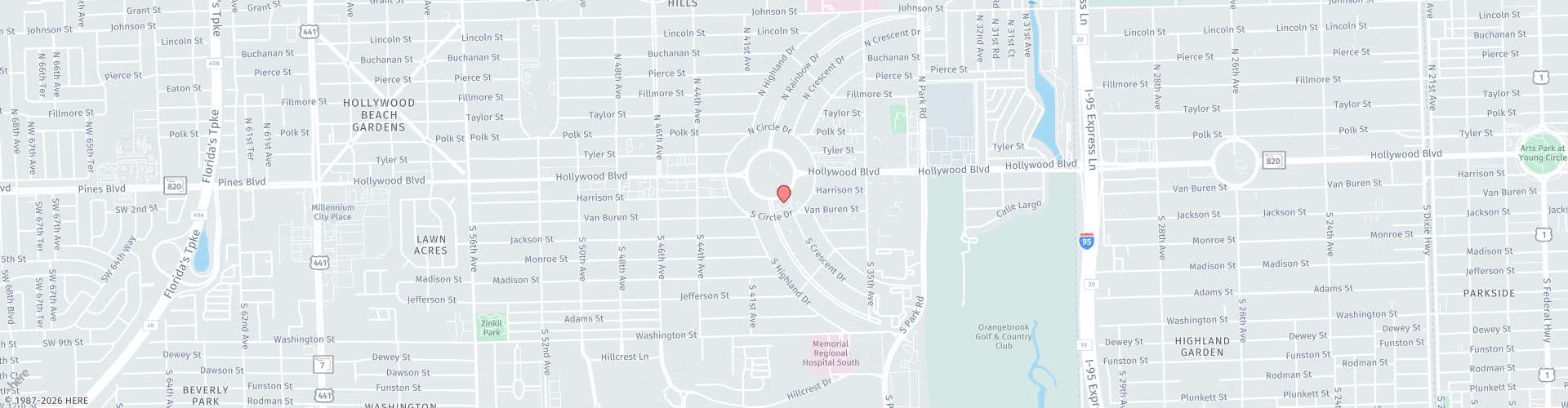 Location Map: 3850 Hollywood Blvd Hollywood, FL 33021